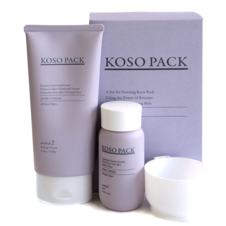 ハリウッド オーキッド 酵素パックセット （マスク・クリーム・スパチュラ・専用カップ付）