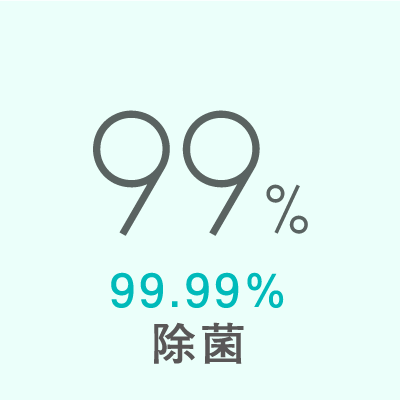 99.99％除菌